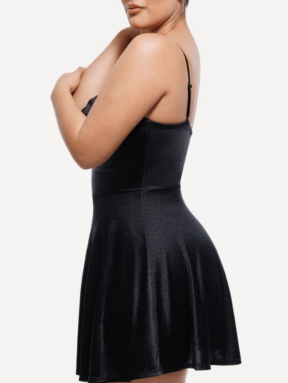 Popilush Shapewear Cocktail Bra Tummy Control Mini Dress - XS - Picture 2 of 11